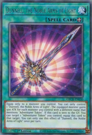Dunnell, the Noble Arms of Light (GRCR-EN030) - The Grand Creators 1st Edition The Grand Creators Yugioh Single Squirtle Squad Card Shop.