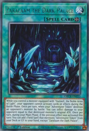 Zaralaam the Dark Palace (GRCR-EN033) - The Grand Creators 1st Edition The Grand Creators Yugioh Single Squirtle Squad Card Shop.