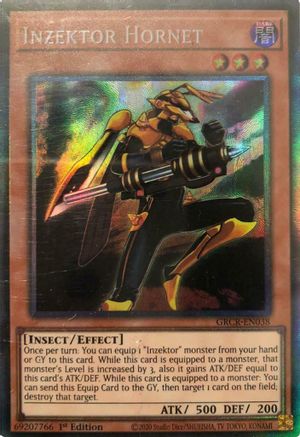 Inzektor Hornet (CR) (GRCR-EN038) - The Grand Creators 1st Edition The Grand Creators Yugioh Single Squirtle Squad Card Shop.