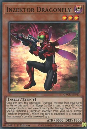 Inzektor Dragonfly (GRCR-EN040) - The Grand Creators 1st Edition The Grand Creators Yugioh Single Squirtle Squad Card Shop.
