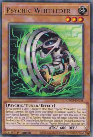 Psychic Wheeleder (GRCR-EN045) - The Grand Creators 1st Edition The Grand Creators Yugioh Single Squirtle Squad Card Shop.
