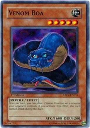 Venom Boa (TAEV-EN016) - Tactical Evolution Unlimited Tactical Evolution Yugioh Single Squirtle Squad Card Shop.