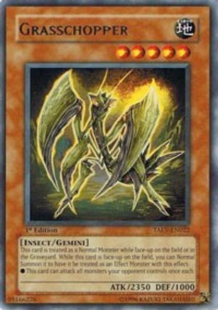 Grasschopper (TAEV-EN022) - Tactical Evolution Unlimited Tactical Evolution Yugioh Single Squirtle Squad Card Shop.