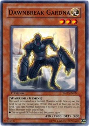 Dawnbreak Gardna (TAEV-EN024) - Tactical Evolution 1st Edition Tactical Evolution Yugioh Single Squirtle Squad Card Shop.