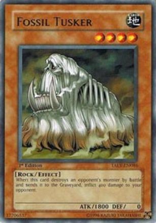 Fossil Tusker (TAEV-EN086) - Tactical Evolution 1st Edition Tactical Evolution Yugioh Single Squirtle Squad Card Shop.