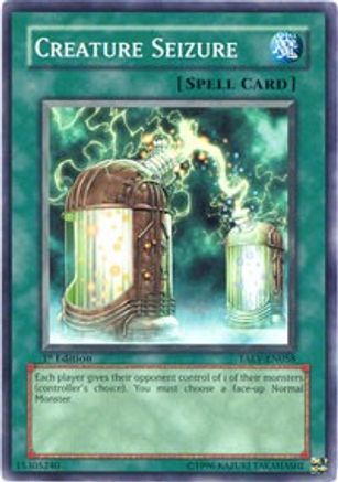Creature Seizure (TAEV-EN058) - Tactical Evolution 1st Edition Tactical Evolution Yugioh Single Squirtle Squad Card Shop.
