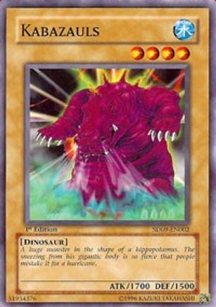 Kabazauls (SD09-EN002) - Structure Deck: Dinosaur's Rage 1st Edition Structure Deck: Dinosaur's Rage Yugioh Single Squirtle Squad Card Shop.