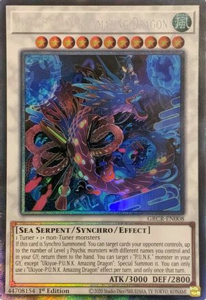 Ukiyoe-P.U.N.K. Amazing Dragon (CR) (GRCR-EN008) - The Grand Creators 1st Edition The Grand Creators Yugioh Single Squirtle Squad Card Shop.