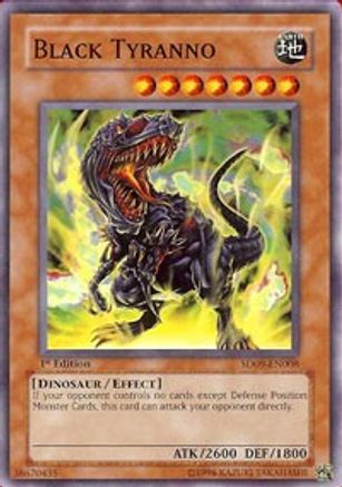 Black Tyranno (SD09-EN008) - Structure Deck: Dinosaur's Rage 1st Edition Structure Deck: Dinosaur's Rage Yugioh Single Squirtle Squad Card Shop.