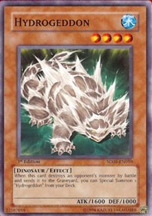 Hydrogeddon (SD09-EN010) - Structure Deck: Dinosaur's Rage 1st Edition Structure Deck: Dinosaur's Rage Yugioh Single Squirtle Squad Card Shop.