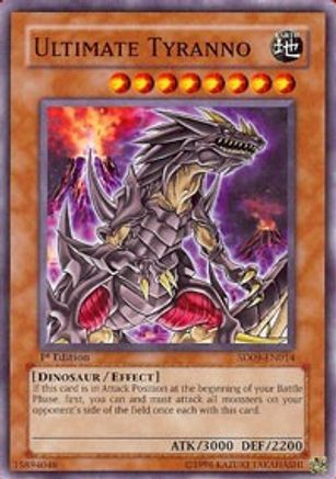 Ultimate Tyranno (SD09-EN014) - Structure Deck: Dinosaur's Rage 1st Edition Structure Deck: Dinosaur's Rage Yugioh Single Squirtle Squad Card Shop.