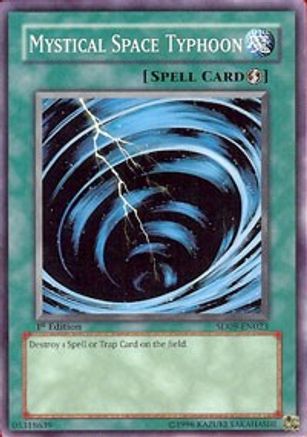 Mystical Space Typhoon (SD09-EN023) - Structure Deck: Dinosaur's Rage 1st Edition Structure Deck: Dinosaur's Rage Yugioh Single Squirtle Squad Card Shop.