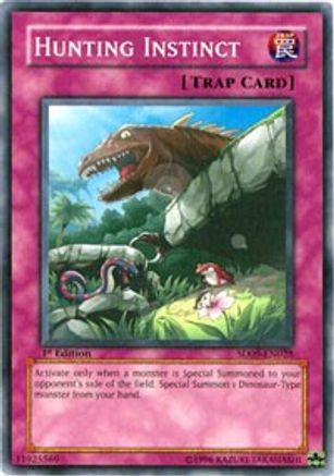 Hunting Instinct (SD09-EN028) - Structure Deck: Dinosaur's Rage 1st Edition Structure Deck: Dinosaur's Rage Yugioh Single Squirtle Squad Card Shop.