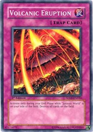 Volcanic Eruption (SD09-EN030) - Structure Deck: Dinosaur's Rage 1st Edition Structure Deck: Dinosaur's Rage Yugioh Single Squirtle Squad Card Shop.
