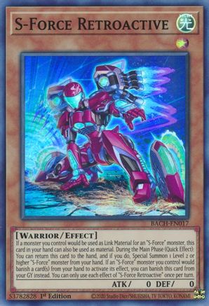 S-Force Retroactive (BACH-EN017) - Battle of Chaos 1st Edition Battle of Chaos Yugioh Single Squirtle Squad Card Shop.