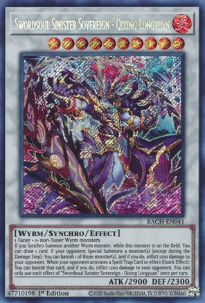 Swordsoul Sinister Sovereign - Qixing Longyuan (BACH-EN041) - Battle of Chaos 1st Edition Battle of Chaos Yugioh Single Squirtle Squad Card Shop.