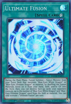 Ultimate Fusion (BACH-EN051) - Battle of Chaos 1st Edition Battle of Chaos Yugioh Single Squirtle Squad Card Shop.