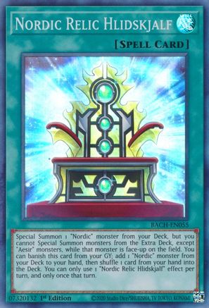 Nordic Relic Hlidskjalf (BACH-EN055) - Battle of Chaos 1st Edition Battle of Chaos Yugioh Single Squirtle Squad Card Shop.
