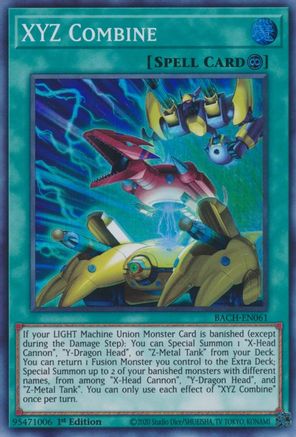 XYZ Combine (BACH-EN061) - Battle of Chaos 1st Edition Battle of Chaos Yugioh Single Squirtle Squad Card Shop.