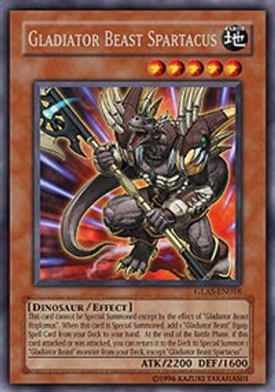 Gladiator Beast Spartacus (GLAS-EN018) - Gladiator's Assault Unlimited Gladiator's Assault Yugioh Single Squirtle Squad Card Shop.