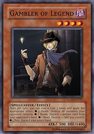 Gambler of Legend (GLAS-EN031) - Gladiator's Assault 1st Edition Gladiator's Assault Yugioh Single Squirtle Squad Card Shop.