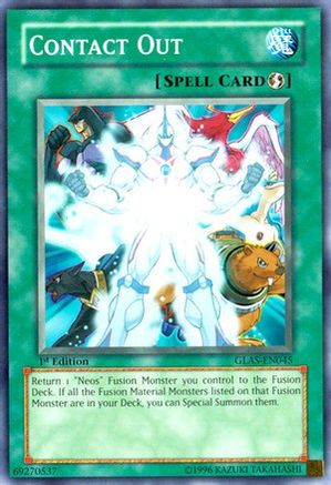 Contact Out (GLAS-EN045) - Gladiator's Assault 1st Edition Gladiator's Assault Yugioh Single Squirtle Squad Card Shop.