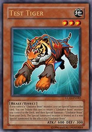 Test Tiger (GLAS-EN082) - Gladiator's Assault Unlimited Gladiator's Assault Yugioh Single Squirtle Squad Card Shop.