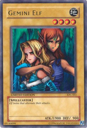 Gemini Elf (IOC-SE1) - Invasion of Chaos Limited Invasion of Chaos Yugioh Single Squirtle Squad Card Shop.