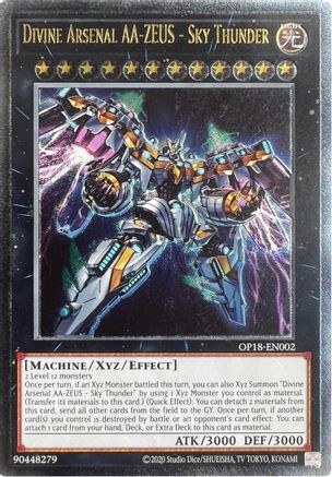 Divine Arsenal AA-ZEUS - Sky Thunder (UTR) (OP18-EN002) - OTS Tournament Pack 18 Unlimited OTS Tournament Pack 18 Yugioh Single Squirtle Squad Card Shop.
