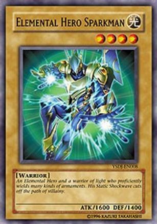 Elemental HERO Sparkman (YSDJ-EN008) - Starter Deck: Jaden Yuki 1st Edition Starter Deck: Jaden Yuki Yugioh Single Squirtle Squad Card Shop.