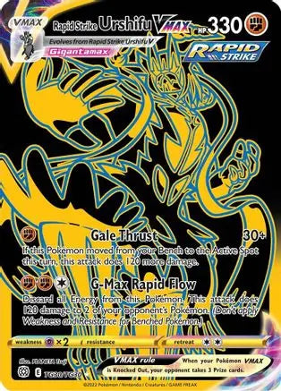 Rapid Strike Urshifu VMAX (Secret) TG30 - Holofoil SWSH09 Brilliant Stars Trainer Gallery - Ultra Rare