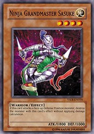 Ninja Grandmaster Sasuke (YSDJ-EN014) - Starter Deck: Jaden Yuki Unlimited Starter Deck: Jaden Yuki Yugioh Single Squirtle Squad Card Shop.
