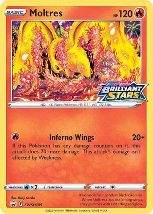Moltres SWSH185 - Holofoil SWSH Sword & Shield Promo Cards - Promo SWSH: Sword & Shield Promo Cards Pokemon Single Squirtle Squad Card Shop.