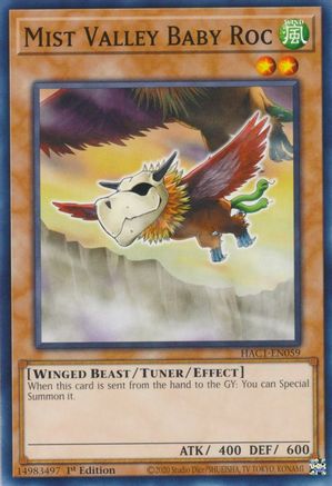 Mist Valley Baby Roc (HAC1-EN059) - Hidden Arsenal: Chapter 1 1st Edition Hidden Arsenal: Chapter 1 Yugioh Single Squirtle Squad Card Shop.