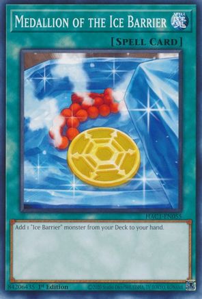 Medallion of the Ice Barrier (HAC1-EN055) - Hidden Arsenal: Chapter 1 1st Edition Hidden Arsenal: Chapter 1 Yugioh Single Squirtle Squad Card Shop.