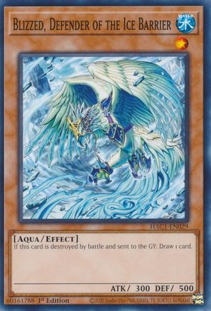 Blizzed, Defender of the Ice Barrier (HAC1-EN029) - Hidden Arsenal: Chapter 1 1st Edition Hidden Arsenal: Chapter 1 Yugioh Single Squirtle Squad Card Shop.