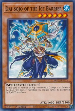 Dai-sojo of the Ice Barrier (HAC1-EN033) - Hidden Arsenal: Chapter 1 1st Edition Hidden Arsenal: Chapter 1 Yugioh Single Squirtle Squad Card Shop.