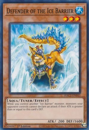 Defender of the Ice Barrier (HAC1-EN043) - Hidden Arsenal: Chapter 1 1st Edition Hidden Arsenal: Chapter 1 Yugioh Single Squirtle Squad Card Shop.