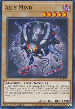 Ally Mind (HAC1-EN077) - Hidden Arsenal: Chapter 1 1st Edition Hidden Arsenal: Chapter 1 Yugioh Single Squirtle Squad Card Shop.
