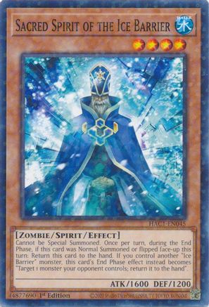 Sacred Spirit of the Ice Barrier (Duel Terminal) (HAC1-EN045) - Hidden Arsenal: Chapter 1 1st Edition Hidden Arsenal: Chapter 1 Yugioh Single Squirtle Squad Card Shop.