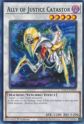 Ally of Justice Catastor (HAC1-EN090) - Hidden Arsenal: Chapter 1 1st Edition Hidden Arsenal: Chapter 1 Yugioh Single Squirtle Squad Card Shop.