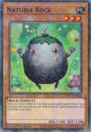 Naturia Rock (Duel Terminal) (HAC1-EN094) - Hidden Arsenal: Chapter 1 1st Edition Hidden Arsenal: Chapter 1 Yugioh Single Squirtle Squad Card Shop.