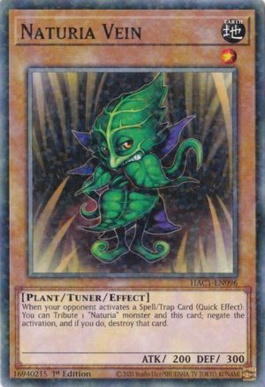 Naturia Vein (Duel Terminal) (HAC1-EN096) - Hidden Arsenal: Chapter 1 1st Edition Hidden Arsenal: Chapter 1 Yugioh Single Squirtle Squad Card Shop.