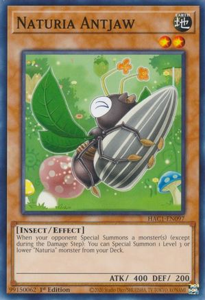 Naturia Antjaw (HAC1-EN097) - Hidden Arsenal: Chapter 1 1st Edition Hidden Arsenal: Chapter 1 Yugioh Single Squirtle Squad Card Shop.