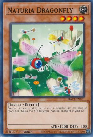 Naturia Dragonfly (HAC1-EN101) - Hidden Arsenal: Chapter 1 1st Edition Hidden Arsenal: Chapter 1 Yugioh Single Squirtle Squad Card Shop.