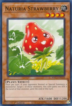 Naturia Strawberry (HAC1-EN110) - Hidden Arsenal: Chapter 1 1st Edition Hidden Arsenal: Chapter 1 Yugioh Single Squirtle Squad Card Shop.