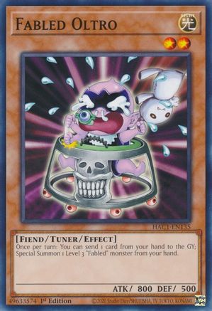 Fabled Oltro (HAC1-EN135) - Hidden Arsenal: Chapter 1 1st Edition Hidden Arsenal: Chapter 1 Yugioh Single Squirtle Squad Card Shop.