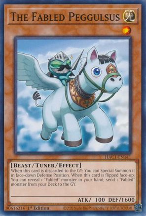 The Fabled Peggulsus (HAC1-EN141) - Hidden Arsenal: Chapter 1 1st Edition Hidden Arsenal: Chapter 1 Yugioh Single Squirtle Squad Card Shop.