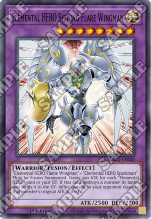 Elemental HERO Shining Flare Wingman (HAC1-EN020) - Hidden Arsenal: Chapter 1 1st Edition Hidden Arsenal: Chapter 1 Yugioh Single Squirtle Squad Card Shop.