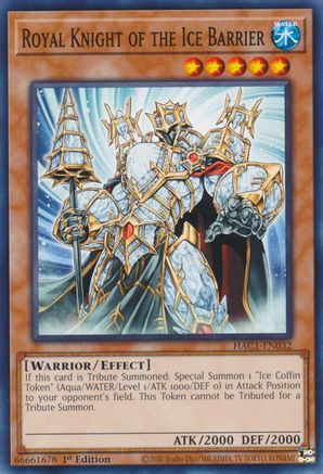 Royal Knight of the Ice Barrier (HAC1-EN032) - Hidden Arsenal: Chapter 1 1st Edition Hidden Arsenal: Chapter 1 Yugioh Single Squirtle Squad Card Shop.